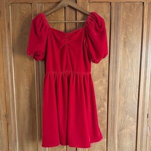 NWOT Janie and Jack Velvet Red Dress